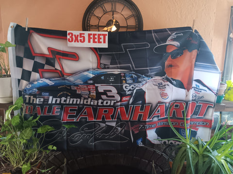 Dale Earnhardt #3 NASCAR 3x5 Feet Flag The Intimidator