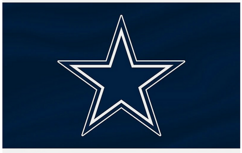 Dallas Cowboys NFL Blue Star 3x5 foot Flag