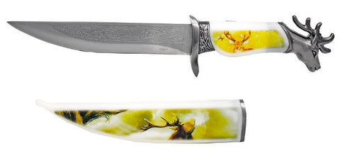 Deer Fixed Blade 13.5 Inch Wildlife Collection Decorative Dagger