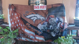Denver Broncos & Stripes & Steroids NFL 3X5 Feet Flag Banner