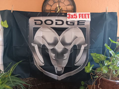 Dodge Ram Truck 3x5 Feet Flag Black