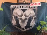 Dodge Ram Truck 3x5 Feet Flag Black