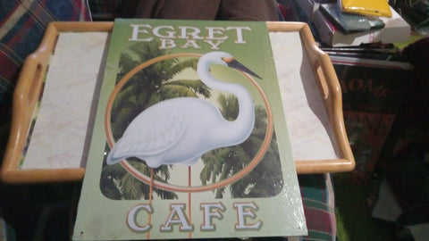 Egret Bay Cafe Metal 12.5x17.4 InchTin Sign