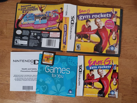 Enr-G Gym Rockets Gymnastics COMPLETE Case Manual Cartridge Used Nintendo DS Game