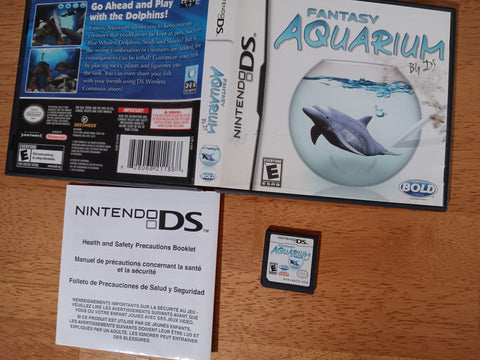 Fantasy Aquarium COMPLETE Case Manual Cartridge Used Nintendo DS Game