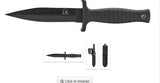 Fixed Blade All Black Prepper Hunting Knife