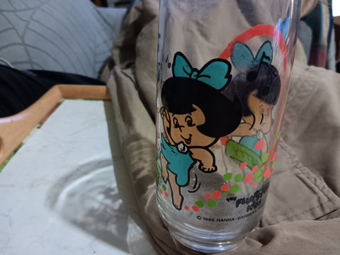 Flintstones Kids Betty Rubble Pizza Hut 6 Inch Drinking Glass
