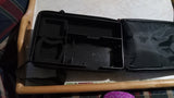 Gameboy 4 Section Black Storage Nintendo Carrying Case w Shoulder Strap