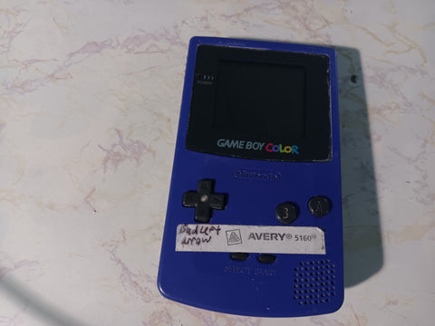 Gameboy Color Purple Console Tested Grape System
