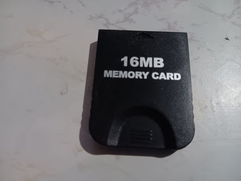 Gamecube 16MB Black Memory Card Tested Unbranded