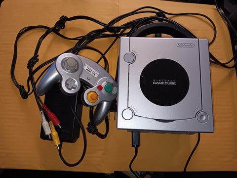 Gamecube Platinum Silver Console Used Nintendo Gamecube System Complete