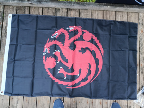 Game of Thrones House Targaryen Dragon Flag 3X5  Feet Flag