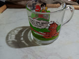 2 Garfield Cartoon Vintage McDonald's Mugs 11 OZ Drinking Glass