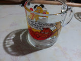 2 Garfield Cartoon Vintage McDonald's Mugs 11 OZ Drinking Glass