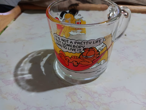 Garfield Cartoon Vintage McDonald's Pretty Life 11 OZ Drinking Glass