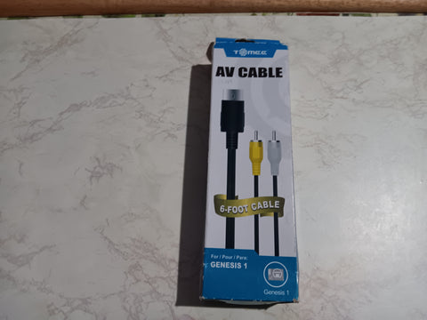 Sega Genesis Model 1 Six Feet AV Cable Tomee Brand TV Cord