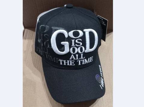 God is Good All The Time Black I Love Jesus Baseball Cap Hat