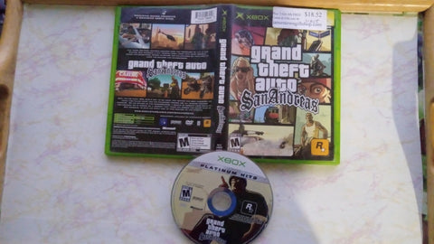 Grand Theft Auto San Andreas Tested Original Xbox Video Game