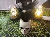 🎃 Halloween Grim Greenery Eyeballs Skull Pot 7" Artificial Plant Hyde and EEK
