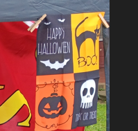 👻 Halloween 12x18 Garden Flag Cat Skull Bat Pumpkin