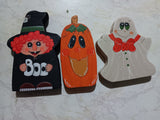 🎃 Halloween 3 Wood Standing Witch Pumpkin Ghost Shelf Decorations