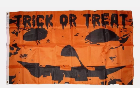 Halloween Pumpkin Trick Or Treat 3x5 Flag With Grommets