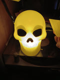 🎃 Halloween 5.75" Classic Small Lit Skull Decorative Prop with Timer White Hyde and EEK!