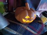 🎃 Halloween 6x5 Lit Terracotta Pumpkin Decorative Prop