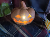 🎃 Halloween 6x5 Lit Terracotta Pumpkin Decorative Prop