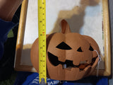 🎃 Halloween 6x5 Lit Terracotta Pumpkin Decorative Prop