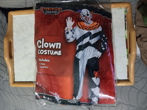 🎃 Halloween Adult 2x Clown Costume + Mask Spooktacular Creations USED