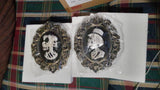 🎃 Halloween CHRISTIAN LACROIX Led Skeleton Cameo Frames Set Of 2