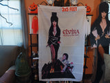 🎃 Halloween Elvira's Mistress of the Dark 3X5 Feet Flag Movie Banner 2-Sided