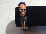 🎃 Halloween Faux Leather Skull Bracelet