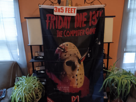 🎃 Halloween Friday the 13th The Computer Game 3X5 Feet Flag Banner