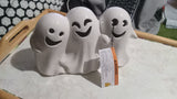 🎃 Halloween GOBLIN & GHOUL Led Ceramic Trio Of Ghosts