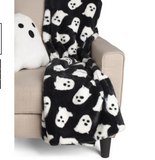 🎃 Halloween Ghost Throw Blanket & Pillow Set STOREHOUSE Koda