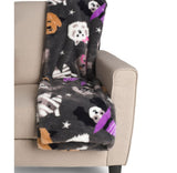 🎃 Halloween ISAAC MIZRAHI NEW YORK Dogtober Friends 50x70 Throw Blanket