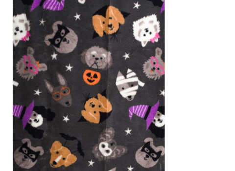 🎃 Halloween ISAAC MIZRAHI NEW YORK Dogtober Friends 50x70 Throw Blanket