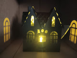 🎃 Halloween Lit Metal Boo House Hyde and EEK! Light Up Indoor Decoration