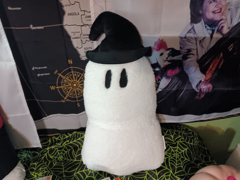 🎃 Halloween MARTHA STEWART 10x18 Ghost In Witch Hat Decorative Pillow