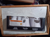 🎃 Halloween MARTHA STEWART Set Of 3 Led Ceramic Ghosts