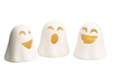 🎃 Halloween MARTHA STEWART Set Of 3 Led Ceramic Ghosts