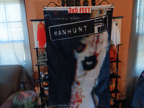 🎃 Halloween Manhunt 3X5 Feet Flag Banner Video Game Cover