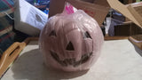 🎃 Halloween Martha Stewart LED 7x9 Jack O Lantern Pink Pumpkin