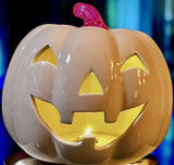 🎃 Halloween Martha Stewart LED 7x9 Jack O Lantern Pink Pumpkin