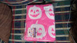 🎃 Halloween NOVOGRATZ Feather Happy Pumpkin Throw 50x70 Pink Blanket