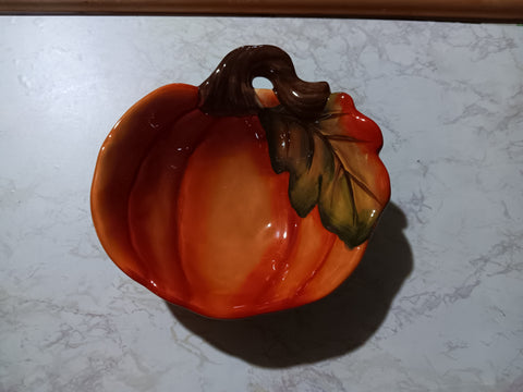 🎃 Halloween Pumpkin Serving Bowl Better Homes and Gardens Ceramic