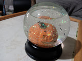 🎃 Halloween Pumpkin Snow Globe Bats Glitter Bats Jack-O-Lantern