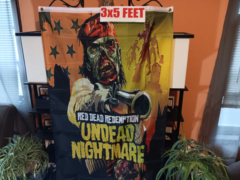 🎃 Halloween Red Dead Redemption Undead Nightmare 3X5 Feet Flag Banner